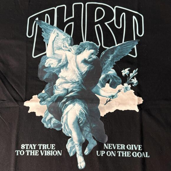 THRT Denim Stay True To The Vision T-shirt Men’s L - Streetwear Preppy Angelic - Picture 3 of 12